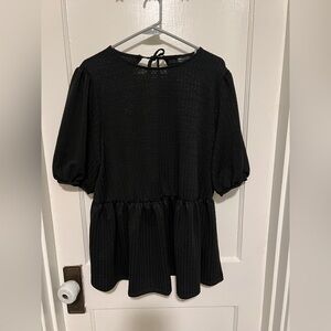 ASOS backless peplum top